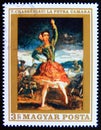 Postage stamp Hungary, Magyar, 1969. La Petra Camara painting by ThÃÂ©odore ChassÃÂ©riau