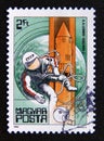 Postage stamp Hungary, Magyar, 1982. A. Leonov, Voskhod 2 astronaut Royalty Free Stock Photo