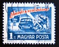 Postage stamp Hungary, Magyar, 1973. Light your bike