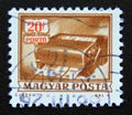 Postage stamp Hungary, Magyar 1973. Money order cancelling machine