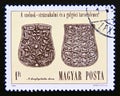 Postage stamp Hungary, Magyar, 1984. Saber belt plates, Szolnok StrÃÂ¡zsahalom and GalgÃÂ³c