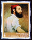 Postage stamp Hungary, Magyar, 1967. SÃÂ¡muel LÃÂ¡nyi, Self portrait 1840