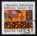 Postage stamp Hungary, Magyar 1986. 5th Conference of Oriental Carpets, Budapest and Vienna