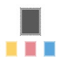 Postage stamp icon, stamp, letter, frame, photo Royalty Free Stock Photo