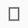 Postage stamp icon, stamp, letter, frame, photo Royalty Free Stock Photo