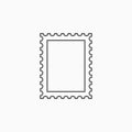 Postage stamp icon, stamp, letter, frame, photo Royalty Free Stock Photo