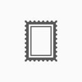 Postage stamp icon, stamp, letter, frame, photo Royalty Free Stock Photo