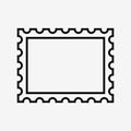 Postage stamp icon Royalty Free Stock Photo