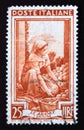 Postage stamp Italy, 1950, Orange Harvest, Monte Pellegrino Sicily