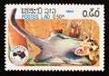 Postage stamp Laos, 1984. Greater Glider Schoinobates volans