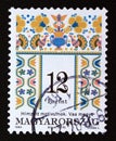 Postage stamp Magyar, Hungary, 1994. Folk motives of Vas County