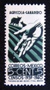 Postage stamp Mexico, 1939. Agricola Ganadero agriculture and lifestock