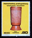 Postage stamp Mexico, 1980. Sacred Vessel artefact