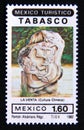 Postage stamp Mexico, 1982. State of Tabasco La Venta sculpture