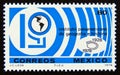 Postage stamp Mexico, 1978. 50th Anniversary of Panamerican Institute Geography and History Royalty Free Stock Photo