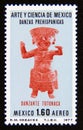 Postage stamp Mexico, 1977. Totonac dancer sculpture
