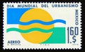 Postage stamp Mexico, 1976. World Town Planning Day the 4 elements