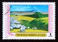 Postage stamp Mongolia 1979. Cerendonodong Pasture painting