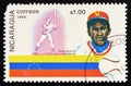 Postage stamp Nicaragua 1984, Adalberto Herrera from Venezuela