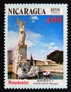 Postage stamp Nicaragua, 1983. Monument to Ruben Dario, Managua