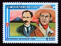 Postage stamp Nicaragua, 1983. Portraits of J. Marti and A.C. Sandino