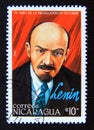 Postage stamp Nicaragua, 1987. Vladimir Lenin portrait