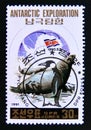 Postage stamp North Korea, 1991. Southern Elephant Seal Mirounga leonina