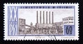 Postage stamp Poland, 1964. Cement Factory, Chelm