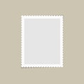 Postage stamp for postcard Royalty Free Stock Photo