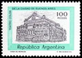 Postage stamp printed in Argentina shows Colon Theatre, Buenos Aires, Building definitives serie, circa 1981