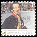 Postage stamp printed in Australia shows Lord Sydney, Bicentenary of Australian Settlement - Settlement 5 serie, circa 1986