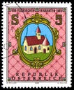 Postage stamp printed in Austria shows 1100th Anniversary of Feldkirchen Carinthia, circa 1988