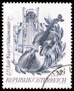 Postage stamp printed in Austria shows 125 years Vienna Philharmonics, circa 1967