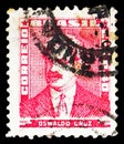 Postage stamp printed in Brazil shows Oswaldo Cruz, Portraits - Famous People in Brazil History serie, circa 1954