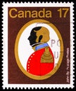 Postage stamp printed in Canada shows Lieutenant Colonel John By military engineer, Famous Canadians 1979 serie, circa 1979