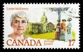 Postage stamp printed in Canada shows Louise McKinney, Politician, Canadian Feminists serie, circa 1981