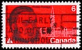 Postage stamp printed in Canada shows Sir Oliver Mowat 1820-1903 statesman, circa 1970 Royalty Free Stock Photo