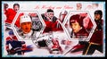 Postage stamp printed in Chad shows Block: Viacheslav Fetisov, Wayne Gretzky, Ice hockey serie, circa 2014