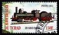 Postage stamp printed in Chad shows FS 0-3-0 Gr.200, Steam locomotives serie, circa 2013