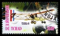 Postage stamp printed in Chad shows Voisin 3, Aircrafts of First World War serie, circa 2013