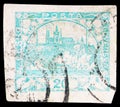 Postage stamp printed in Czechoslovakia shows Prague Castle, Hradcany at Prague serie, circa 1918