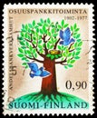 Postage stamp printed in Finland shows Cooperative Banks, 75 Years Cooperative Banks serie, circa 1977