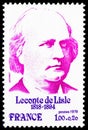 Postage stamp printed in France shows Lecomte de Lisle 1818 -1894, Famous people serie, circa 1978