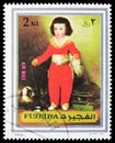 Postage stamp printed in Fujairah (United Arab Emirates) shows Don Manuel Osorio Maurique de Zuniga; by Francisco de Goya, Famous