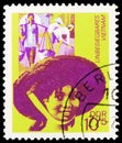 Postage stamp printed in Germany, Democratic Republic, shows Vietnamese, Invincible Vietnam serie, 10+5 Pf. - East German pfennig