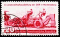 Postage stamp printed in Germany shows Beet machines, Agiculture serie, circa 1958 Royalty Free Stock Photo