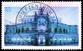 Postage stamp printed in Germany shows Bicentenary of Gottfried Semper, circa 2003