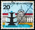 Postage stamp printed in Germany shows Capitals of the Federal Lands - Wiesbaden, Capitals of the States of the Federal Republic