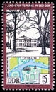 Postage stamp printed in Germany shows Worlitzer Park, Country Parks in the GDR serie, circa 1981