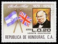 Postage stamp printed in Honduras shows Rowland Hill, 100th day of death, serie, circa 1980